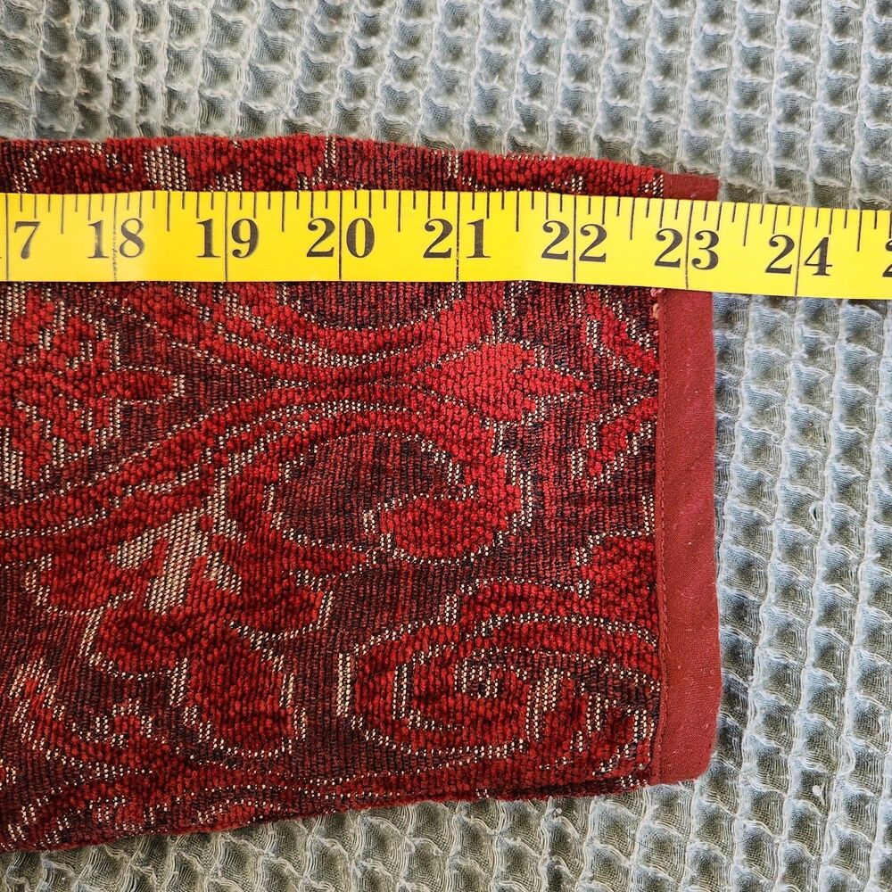 Women's Red Paisley Button-Front Jacket - Picture 4 of 10